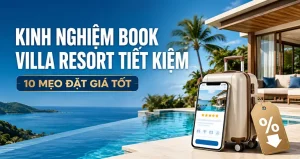 Kinh nghiệm book villa resort tiết kiệm